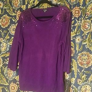 Sweater with Sequence Detail